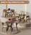 31.5" Round Dining Table for 2-4, Farmhouse Small Kitchen Table with Storage, Space Saving Circle Table