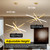 Modern Sputnik Chandelier Ceiling 82W LED Gold Pendant Light Embedded Mount Chandeliers