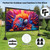 120inch Outdoor Projector Screen with Stand: 16:9 4K HD Portable Projector Screen Outdoor Indoor - Front/Rear Movie Screen with Carry Bag, Sandbag - Projection Screen for Backyard, Camping, Theater