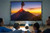 lejiada Giant 150 inch Portable Projector Screen with Dual Stand, 4K HD Front/Rear Projection Movie Screen for Backyard Theaters and Camping, Foldable Anti-Crease Fabric with Carry Bag