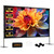 STWUI Projector Screen with Stand - 100 Inch Outdoor Projector Screen Portable Projector Screens 16:9 4K HD Outdoor Movie Screen with Carry Bag Can Enjoy Home Theater Projection Screen