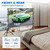 VntB Outdoor Projector Screen with Stand, 150 inch Portable Projection Screen Wrinkle-Free 16:9 4K HD Rear Front Movie Screen with Carry Bag for Indoor Home Theater, Camping and Backyard Entertainment