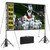 VntB 100 inch Projector sreen and Stand, Outdoor Indoor Projector Screen16:9 Foldable Portable Projector Screens for Movie Night Support Double Sided Projection