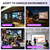 VntB 100 inch Projector sreen and Stand, Outdoor Indoor Projector Screen16:9 Foldable Portable Projector Screens for Movie Night Support Double Sided Projection