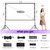 VntB 100 inch Projector sreen and Stand, Outdoor Indoor Projector Screen16:9 Foldable Portable Projector Screens for Movie Night Support Double Sided Projection