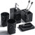 Dispenser for Liquid Soap or Lotion, Soap Dish, Toothbrush Holder and 2 Tumblers