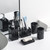 Dispenser for Liquid Soap or Lotion, Soap Dish, Toothbrush Holder and 2 Tumblers