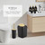 Bathroom Accessories,Toilet Brush, Trash Can, Qtip Holder Dispenser& 3PCS Soap Dispenser