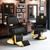 Barbershop Reclining, Black Gold Professional Hydraulic