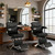 Barber Chair for Barbershop, Reclining Heavy-Duty Hydraulic All-Purpose