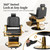 Heavy Duty Vintage Barber Chair, Hydraulic Reclining Salon Chairs for Hair Stylis