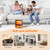 Electric Fireplace Heaters with Overheating & Tip-Over Protection for Office Garage Indoor