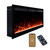 Modern Ember Vibrance 42 Inch Smart Linear Electric Fireplace Insert - Recessed or Wall-Mount, LED Multi-Flame Colors