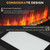 HOMCOM 29" Electric Fireplace, Wall Mounted Fireplace with 7 Adjustable LED Flame Colors, Remote Control