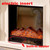 Electric Fireplace Insert Firebox Burner Fireplace Set Wooden Mantel Living Room Chimney