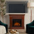 Real Flame Chateau 41” Electric Fireplace with Mantel for Living Room or Bedroom