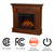 Real Flame Chateau 41” Electric Fireplace with Mantel for Living Room or Bedroom