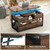 40" Lift Top Coffee Table,4 in 1 Multi-Function Lift Coffee Tables with Storage Drawers and Hidden Compartmen,
