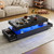 47” High-Glossy LED Coffee Table with 2 Sliding Drawers, Living Room Storage Coffee Tables