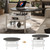 FABATO Round Lift Top Coffee Table with Storage and Hidden Compartment, 26.77'' Farmhouse Coffee Table for Living Room