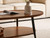 Mid-Century Oval Wood Coffee Table, Double Layer Center Table for Small Space, D47xW23.6xH15