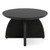 LITTLE TREE Round Coffee Table, Black 31.5 Inches Circle Center Living Room Table