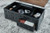Farmhouse Lift-Top Coffee Table with Casters, 2 Drawers and 2 Storage Bins, Dark Brown & Black