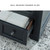 Farmhouse Lift-Top Coffee Table with Casters, 2 Drawers and 2 Storage Bins, Dark Brown & Black