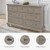 Signature Design by Ashley Lettner Modern Traditional 7 Drawer Dresser, Light Gray