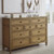 9-Drawer Dresser with Felt-Lined Top Drawer and Easy Glide for Bedroom, Light Brown