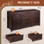 63" Wide 9 Drawer Dresser Storage Organizer, Wood Chest of Drawers for Bedroom, TV Stand for 70 inch TV for Living Room