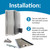 Bobrick Wall-Mounted Liquid Soap Dispenser, Satin-Finish Stainless Steel, 40 fl-oz Capacity