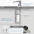 Soap Dispenser Touchless for Kitchen and Bathroom, Sink Built in Commercial Electric Soap Dispenser