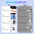 6 Pack Automatic Soap Dispenser,20oz/600ml Wall Mount Commercial Liquid Soap Dispenser