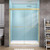 Bathroom Glass Shower Sliding Doors,1/4 inch Clear Tempered Glass Door