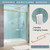 Bathroom Glass Shower Sliding Doors,1/4 inch Clear Tempered Glass Door