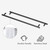 Bypass Sliding Shower Door, Easy-to-Clean Treated Clear Tempered Glass
