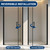 Pivot Shower Door, 1/4"(6mm) SGCC Tempered Glass