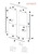 H Semi-Frameless Double Sliding Glass Shower Door with 1/4" Clear Tempered