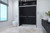 H Semi-Frameless Double Sliding Glass Shower Door with 1/4" Clear Tempered