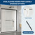 Shower Door, Clear Tempered Glass, Matte Black Frame for Walk-in Shower,