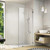 Bathroom Shower Door 20.5" W x 78.75" H, Frameless Fixed 3/8" (10mm) Thick Clear Tempered