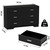 Dresser with Power Outlets Wooden 6 Drawer Dresser with USB and Type C Port Chest of Drawers for Bedroom