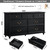 Bedroom Dresser Sets, 54" Wide 7 Drawers Dresser and 45" Tall 5 Drawers Dresser, Wooden 2 Piece Bedroom Furniture Set