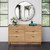 6-Drawer Double Dresser for Bedroom, Chest of Drawers, Modern Bedroom Furniture, 52.5” Wide x 16” deep x 29.5” Tall, Oak