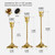 Candlestick Holders for Holiday Party Table Centerpiece Wedding Fireplace Mantel Housewarming Gift(10 Sets(30 Pcs))