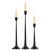 Set of 3 - Decorative Tall Candle Stand, Candlestick Holder for Wedding, Dining Table, Party Decoration