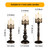 Vintage Candle Holder for Table Centerpiece Gothic Candle Stand Set