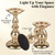 Gold Candlestick Ideal for 3" Pillar Candles, Candlestick Holders Stand Centerpieces Decoration for Wedding, Party, Home