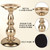 Gold Candlestick Ideal for 3" Pillar Candles, Candlestick Holders Stand Centerpieces Decoration for Wedding, Party, Home
